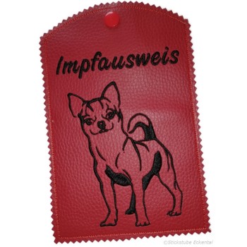 Impfpasshülle für Chihuahua